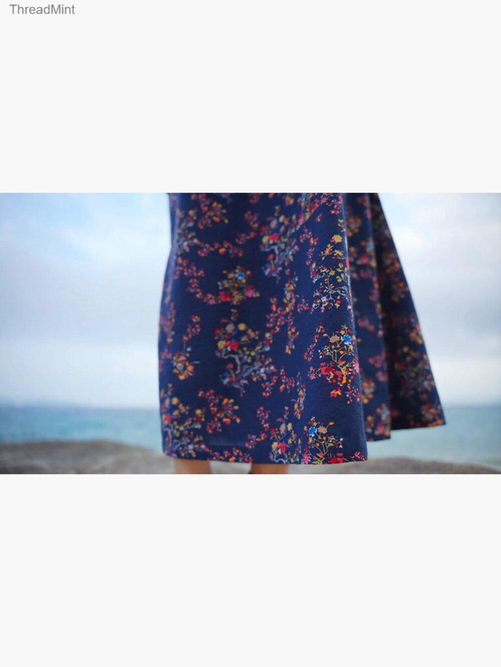 Sleeveless A-Line Maxi Sundress with Pockets Spaghetti Strap Flowy - Picture 7 of 7